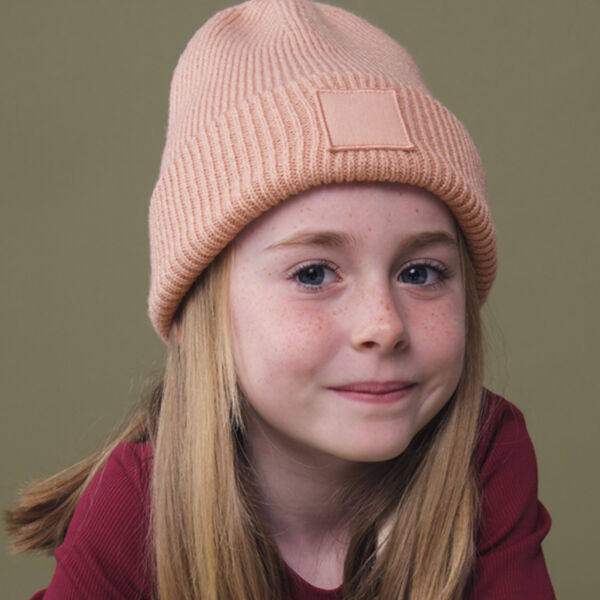 Beechfield Kids Deep Cuffed Tonal Patch Beanie Thumbnail