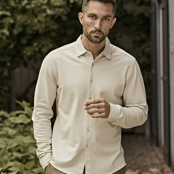 Tee Jays Luxury Organic Stretch Long Sleeve Shirt Thumbnail