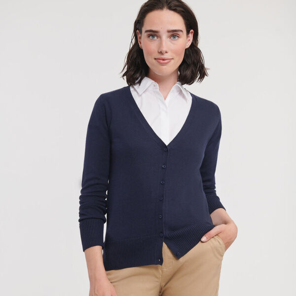 Women's v-neck knitted cardigan Thumbnail