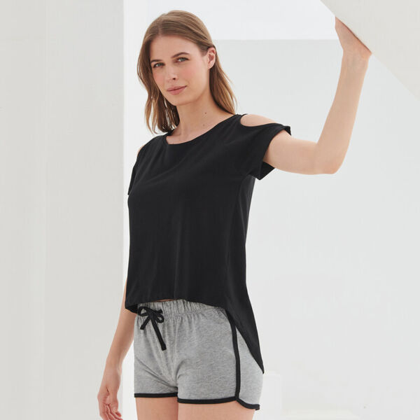 T-shirt with drop detail Thumbnail