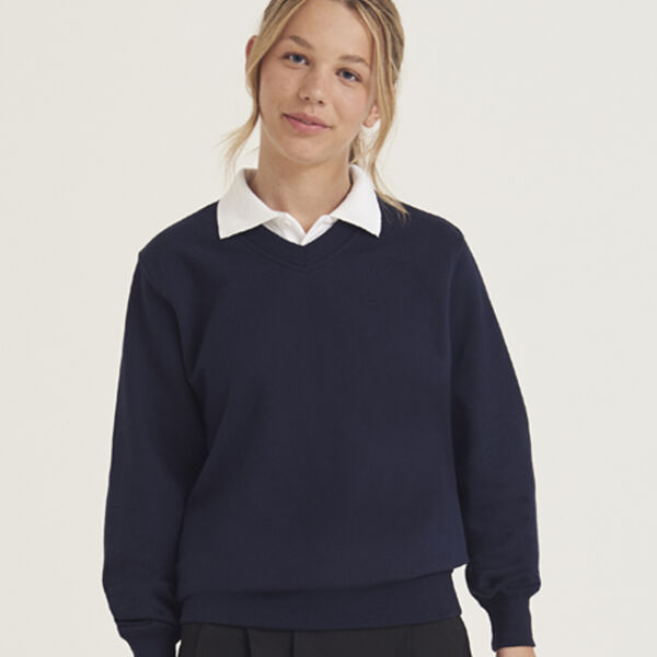 AWDis Academy Senior V Neck Sweatshirt Thumbnail