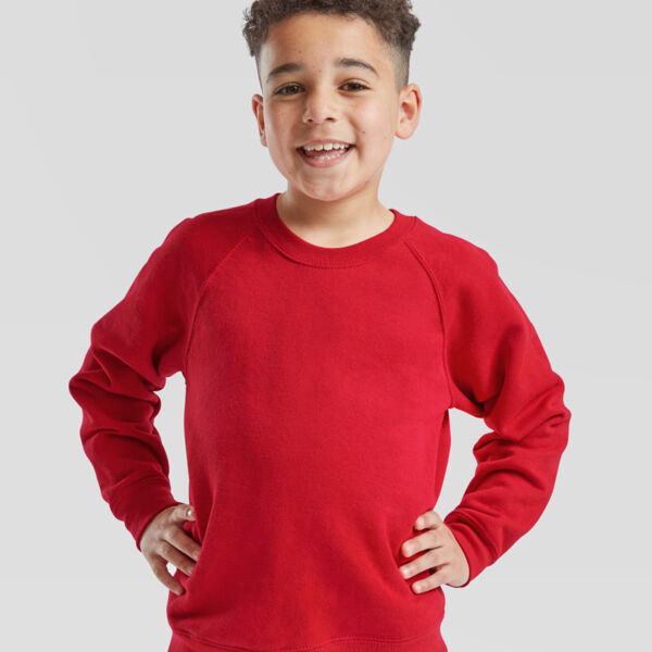 Fruit of the Loom Kids Classic Raglan Sweatshirt Thumbnail