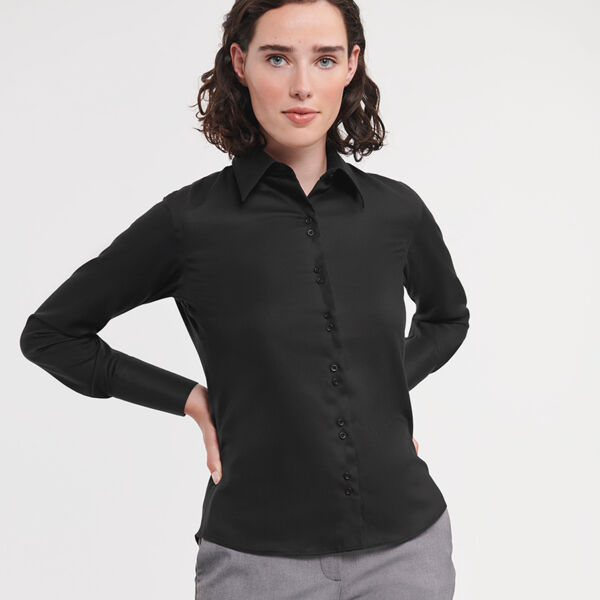 Russell Athletic Collection Ladies Long Sleeve Ultimate Non-Iron Shirt Thumbnail