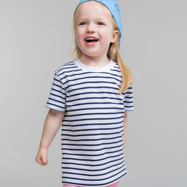 Larkwood Baby/Toddler Striped Crew Neck T-Shirt Thumbnail