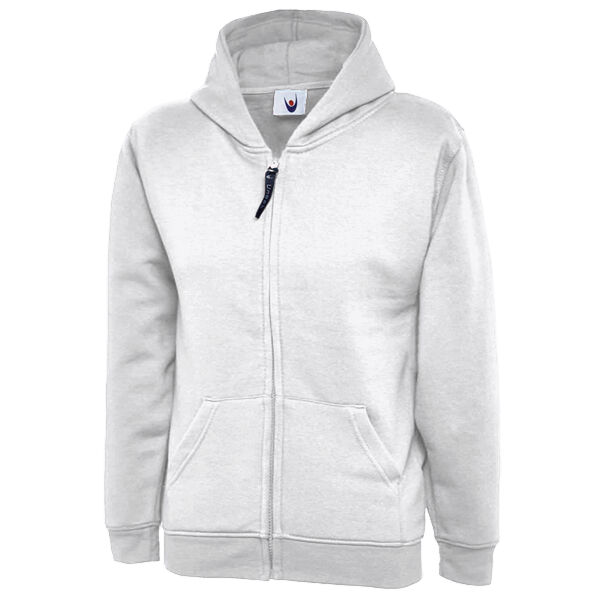 Childrens Classic Full Zip Hooded Sweatshirt Thumbnail
