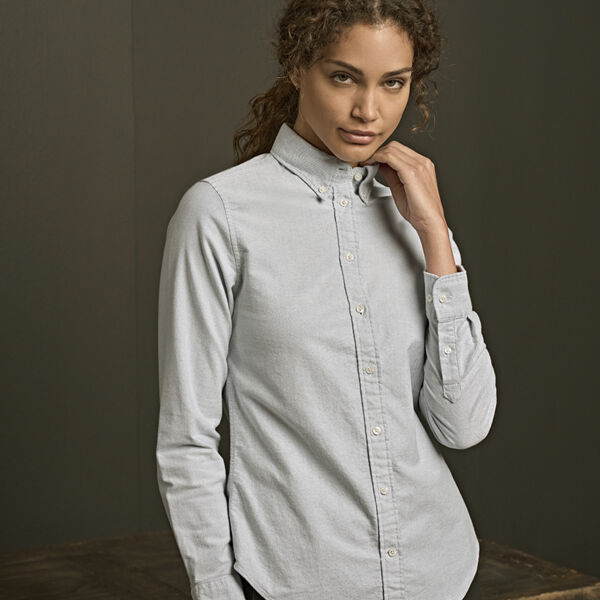 Tee Jays Ladies Perfect Long Sleeve Oxford Shirt Thumbnail