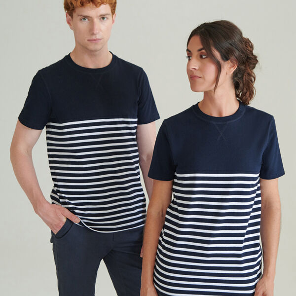 Front Row Unisex Breton Striped T-Shirt Thumbnail