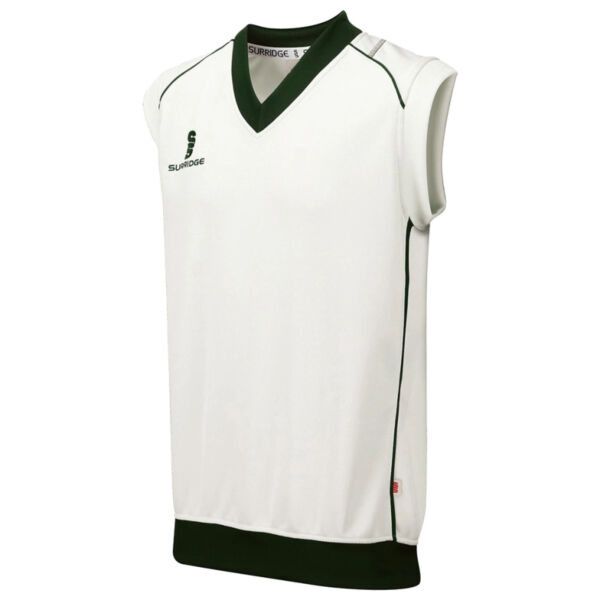 CURVE SHORT SLEEVE SWEATER GREEN TRIM Thumbnail