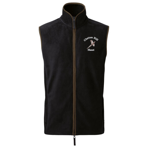 Clutton Hill Shoot Embroidered Fleece Gilet Thumbnail