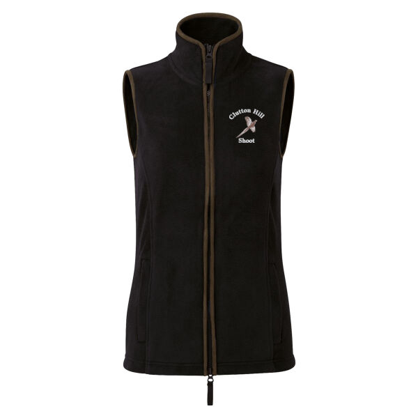 Ladies Clutton Hill Shoot Embroidered Fleece Gilet Thumbnail